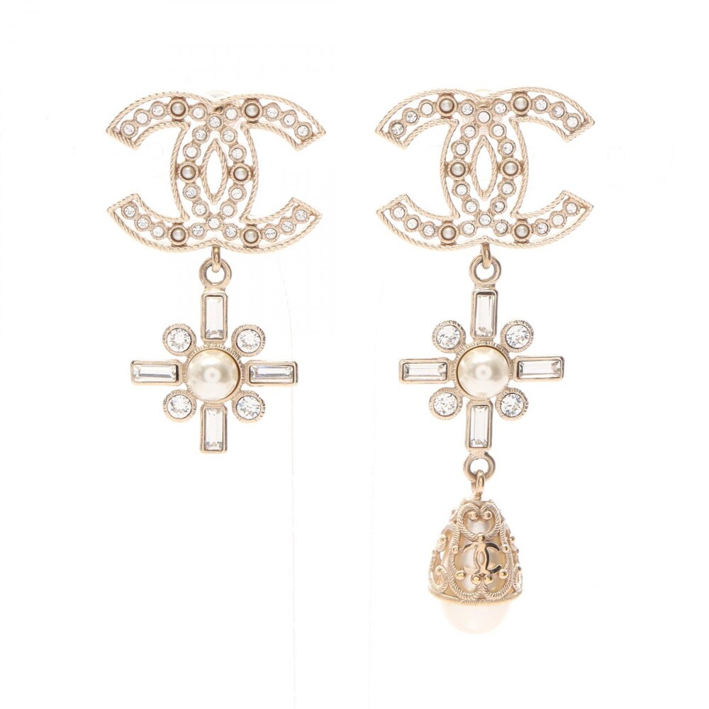 Chanel B19S Coco Mark Pierced Earrings #350113C10B